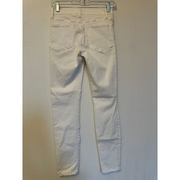 Frame Le High Skinny in Blanc Denim Size 25 - Picture 6 of 14
